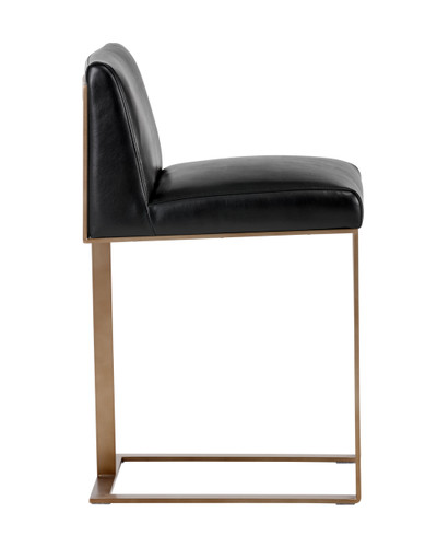 Dean Antique Brass - Cantina Black Counter Stool