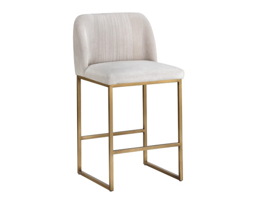 Nevin Polo Club Muslin Counter Stool