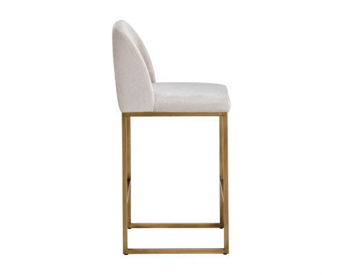 Nevin Polo Club Muslin Counter Stool