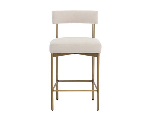 Seneca Antique Brass - Danny Ivory Counter Stool