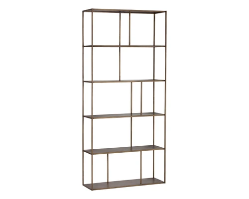 Eiffel Large - Antique Brass Bookcase