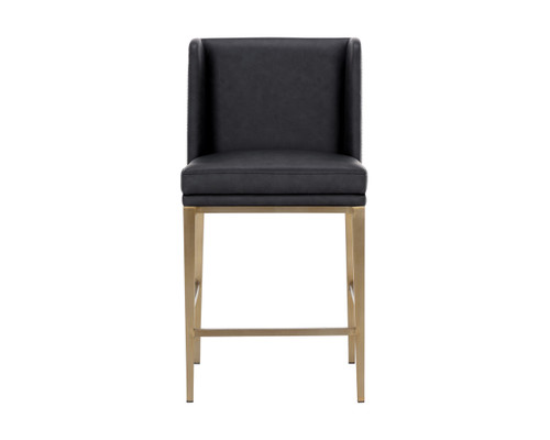 Joplin Cantina Black / Vera White Pepper Counter Stool