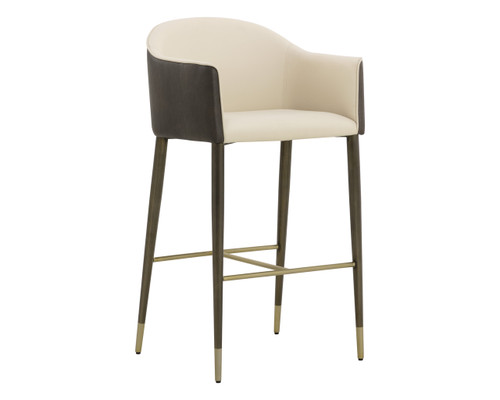 Kylin Barstool Dillon Cream / Bravo Ash