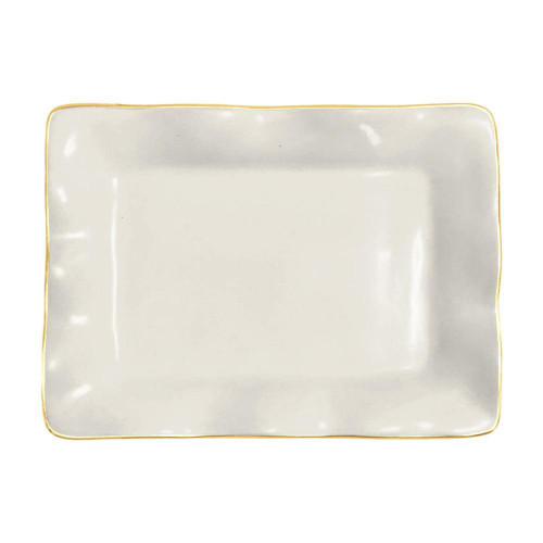 Encanto Vento Small Rectangular Tray (Cream) | Bone & Brass
