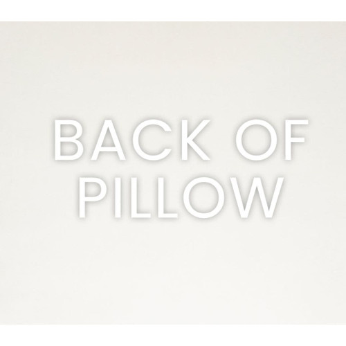 Back of the Posh Duo Royal Navy Pillow, showing its solid polyester fabric and seamless zippered cover.