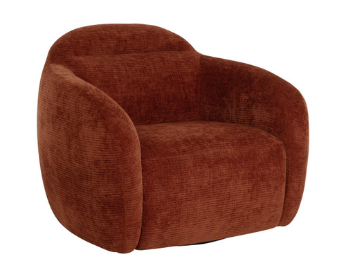 Ismo Swivel Opera Spice Lounge Chair