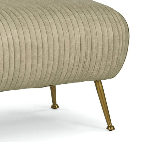 Beretta Cappuccino Leather Bench, view 2