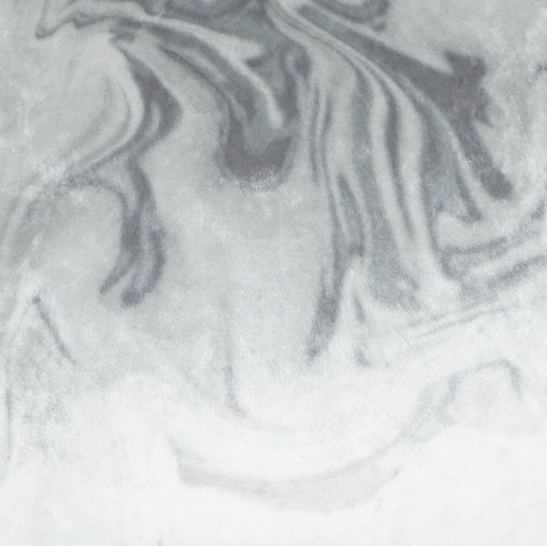 Silver Haze Swirl Throw Pillow with a luxurious gray and white marbled polyester fabric.