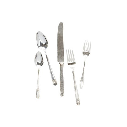 Silver Plate 5 Piece Place Setting | Bone & Brass