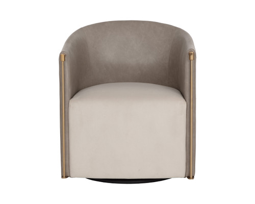 Leontine Swivel Meg Taupe / Ivanhoe Mineral Lounge Chair