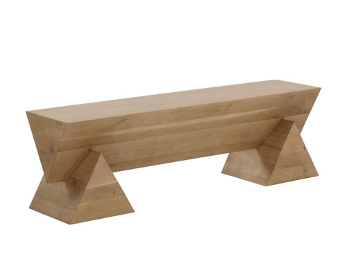 Gregor Rustic Oak Bench