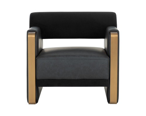 Edgar Bravo Black / Abbington Black Lounge Chair