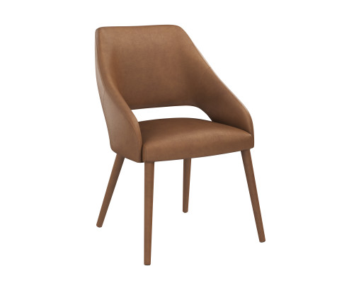 Galen Dining Missouri Cognac Leather Armchair