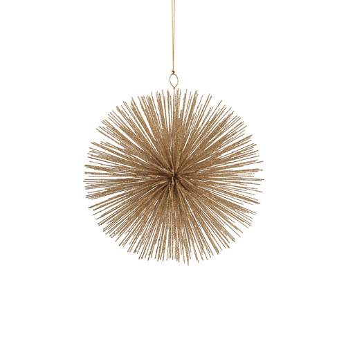 Starburst Champagne Gold Wire Hanging Ornaments, Set of 2 | Bone & Brass