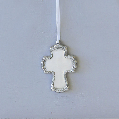 Baby Cord Cross Ornament - Detail View | Bone & Brass