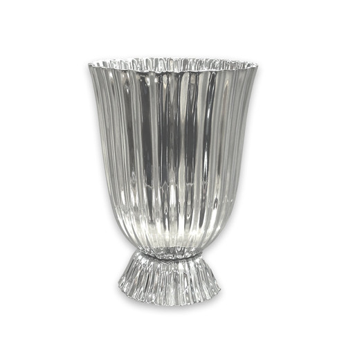 Vintage Silver Vienna Large Vase | Bone & Brass