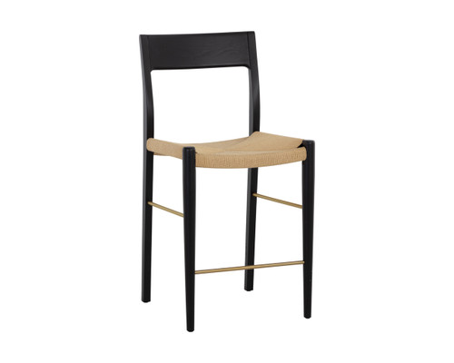 Bondi Black Counter Stool