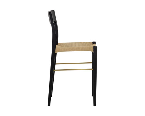 Bondi Black Counter Stool