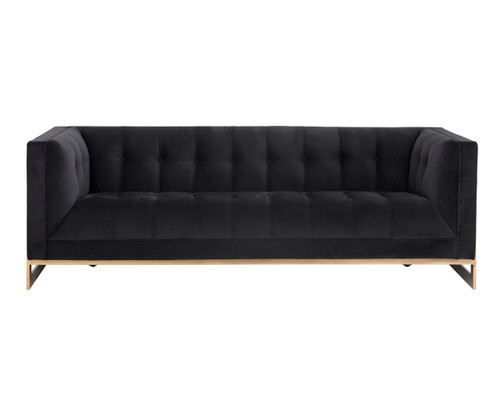 Ekon Abbington Black Sofa