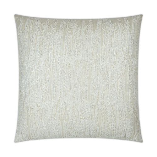 Dripping Ivory Sequined Throw Pillow | Bone & Brass