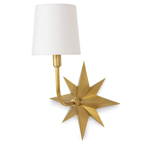 Etoile Sconce Natural Brass | Bone & Brass
