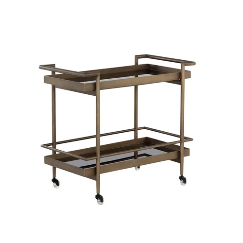 Livingston Bar Cart Antique Brass