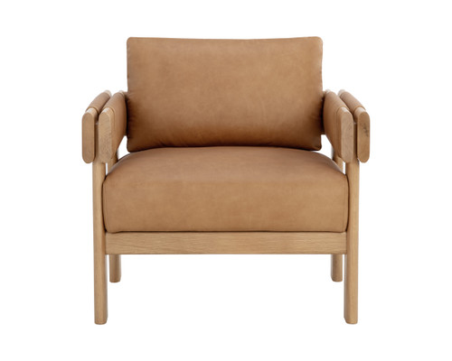 Carmichael Ludlow Sesame Leather Lounge Chair