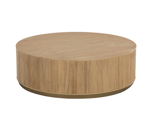 Kalla Round - Rustic Oak Coffee Table