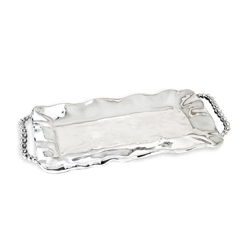 Pearl Perla Long Rectangular Tray Handles | Bone & Brass