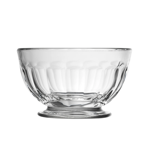 Clear Glass Perigord Dinner Bowls Set of 6