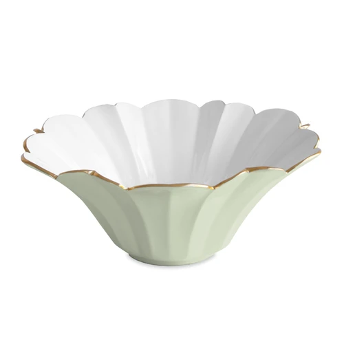 Encanto Avril Large Bowl (Pistachio White) | Bone & Brass
