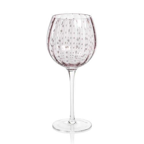 Preston Purple Glass Wine Glasses, Set 4 | Bone & Brass