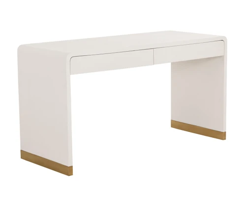 Ilona Oyster Shagreen Desk
