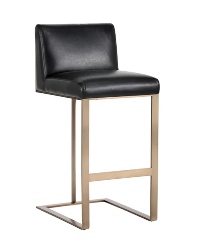 Dean Barstool Antique Brass - Cantina Black
