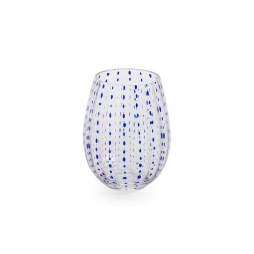 Mari Stemless Glass, Set 6 | Bone & Brass
