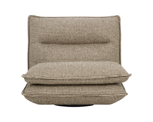 Colson Swivel Armless Torched Meringue Chair