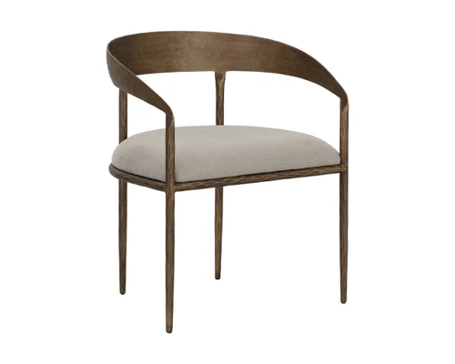 Zanatta Dining Zenith Taupe Grey Armchair