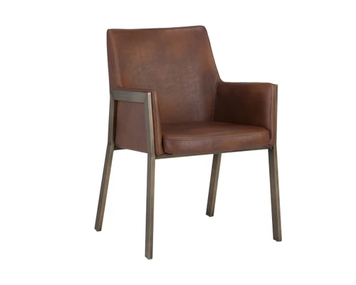 Bernadette Dining Bravo Cognac Armchair