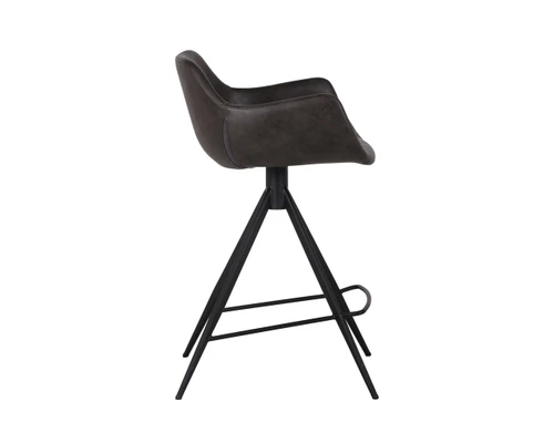 Owen Swivel Town Grey Counter Stool