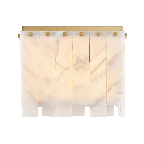 Rubbed Brass Viviana Flush Mount, view 2