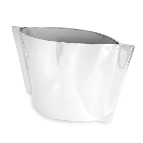 Mid Century Large Silver Ice Bucket | Bone & Brass