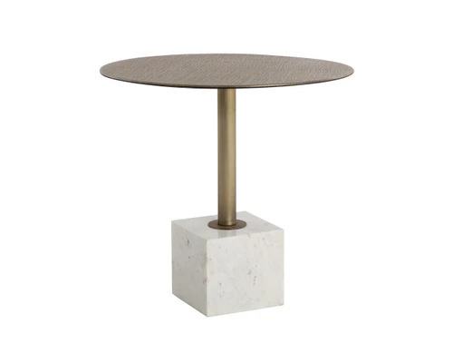 Kata Bistro White Marble - 32" Table
