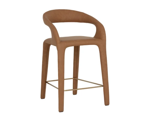 Atika Milliken Cognac Counter Stool