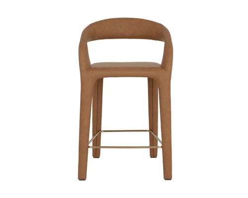 Atika Milliken Cognac Counter Stool