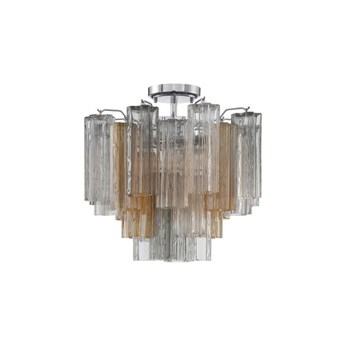 Addis 17.75" Polished Chrome Semi Flush Mount