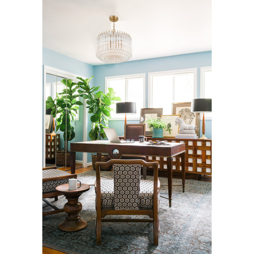 Lofton 18" Aged Brass Chandelier
