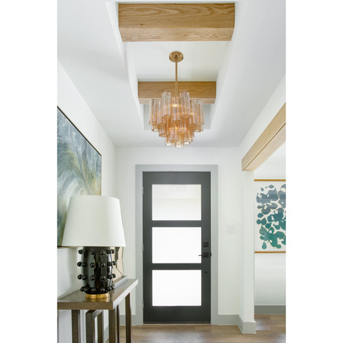 Addis Aged Brass Chandelier