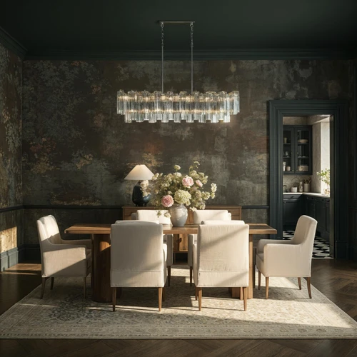 Addis Polished Chrome Linear Chandelier