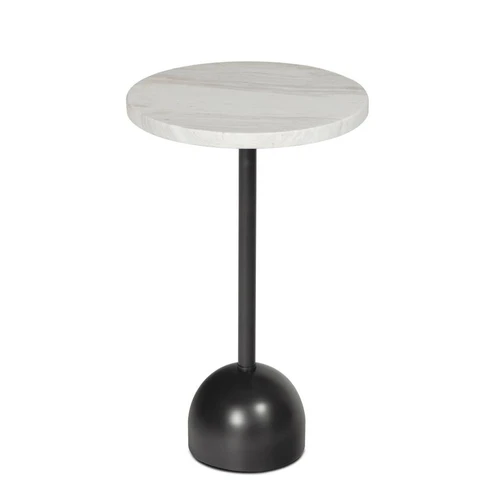 Arthur Oil Rubbed Bronze Marble Accent Table