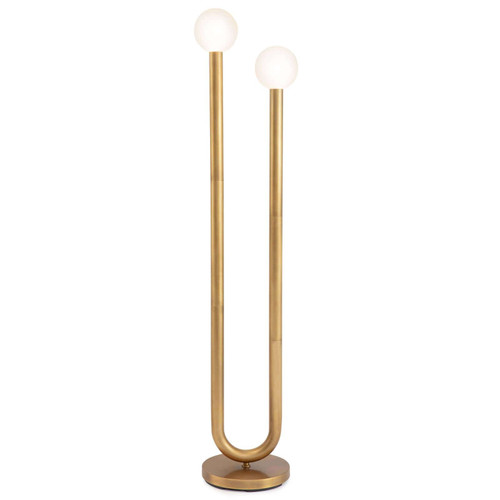 Happy Natural Brass Floor Lamp